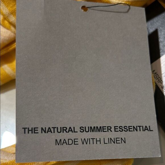 Marc New York Yellow Striped Sleeveless Top - Picture 7 of 9